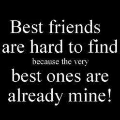 Friends are hard to find