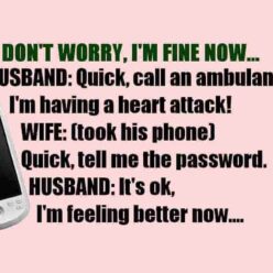 Don't worry, I'm fine now