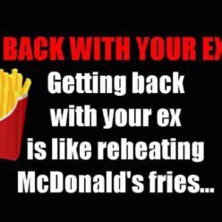 Relationship with ex funny quote