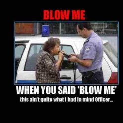 Police sobriety test funnny quote