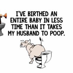 Funny quote husband in toilet