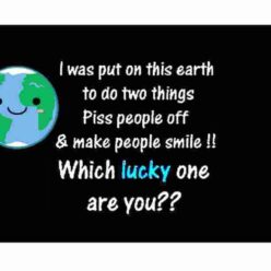 lucky one funny quote