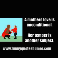 Funny Mothers Love quote