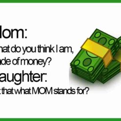 Mom and Daughter funny shopping quote