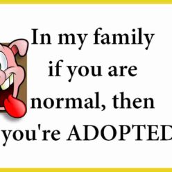 Family adoption funny quote