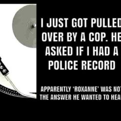 funny quote about police record