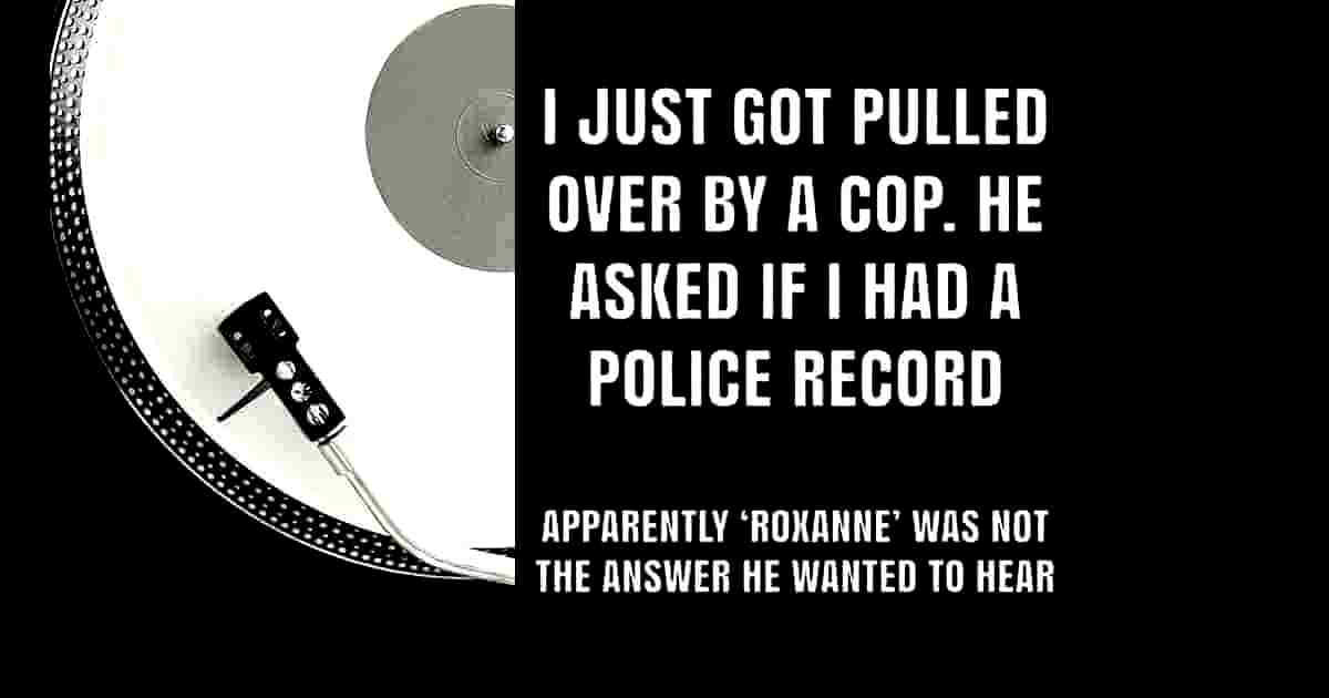 Humor police record and music band