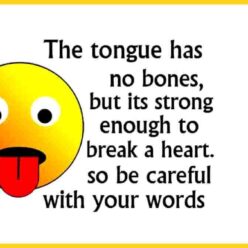 Funny tongue humor quote
