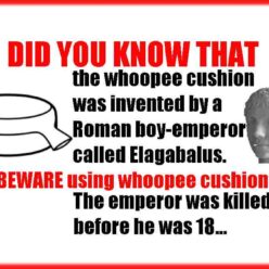 About whoopee cushions