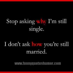 single and married funny quote