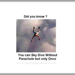 Sky dive without parachute humor