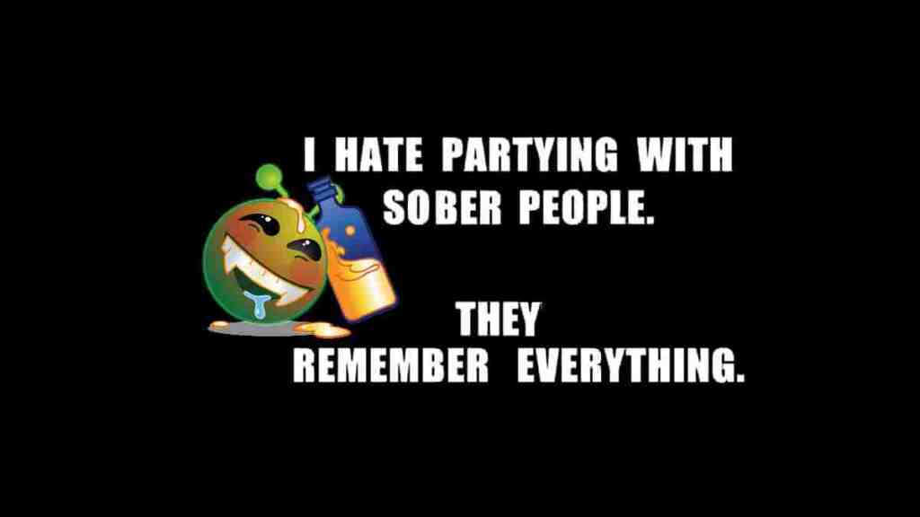 sober people funny quote