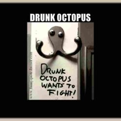 Image of the similarity between a clothes hanger and an octopus.