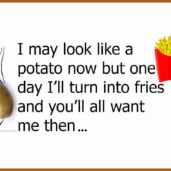 Looking like a potato