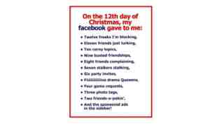 Facebook Christmas Carol