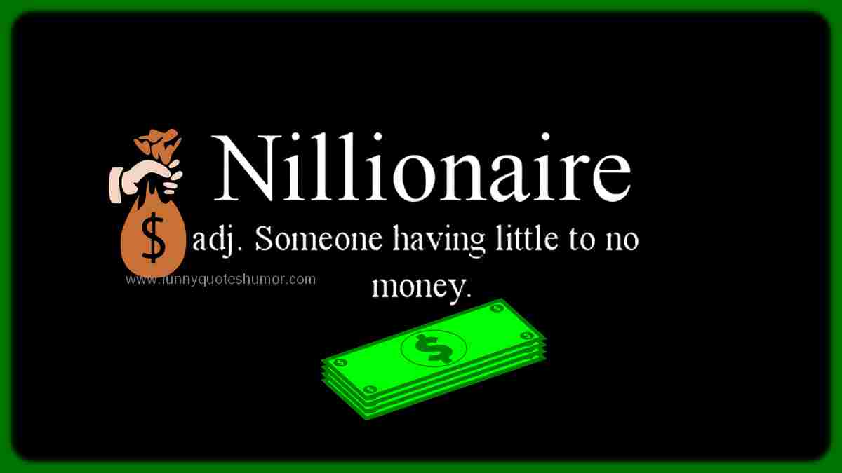 What is a Nillionaire funny definition