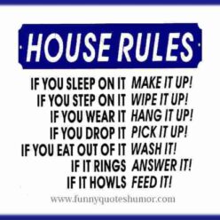 list of house rules