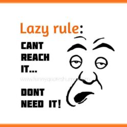 Funny rule for lazy people