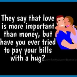 Funny love and money quote