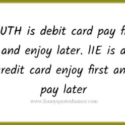 Truth and Lie Difference funny quote