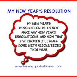 new year's resolutions